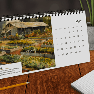 2024 Desktop Gardening Calendar - Journey of Growth - Growing Wild Gardening