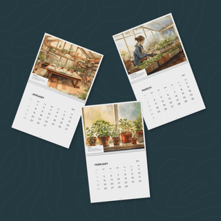 2024 Wall Gardening Calendar - Journey of Growth - Growing Wild Gardening