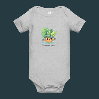 Lettuce Grow Together - Baby Onesie - Growing Wild Gardening