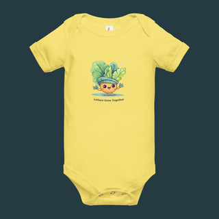 Lettuce Grow Together - Baby Onesie - Growing Wild Gardening